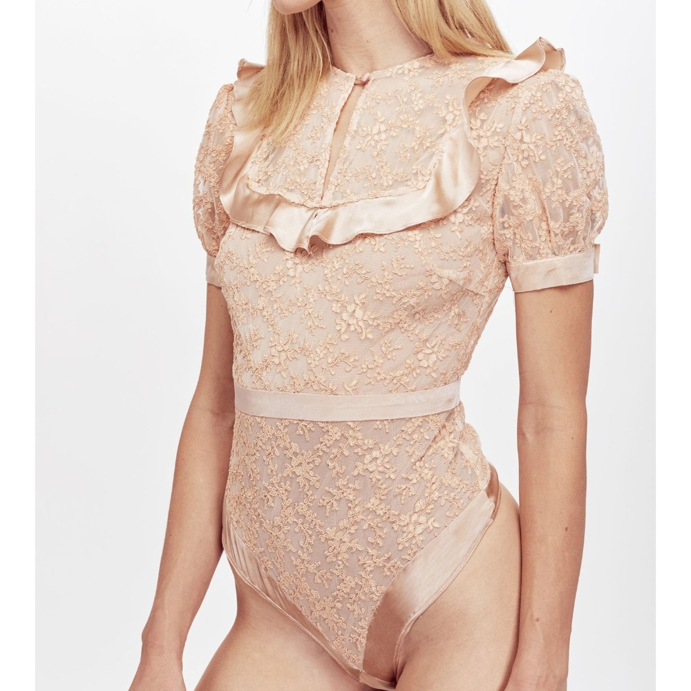 For Love and Lemons "Kira" Lace Bodysuit Vintage